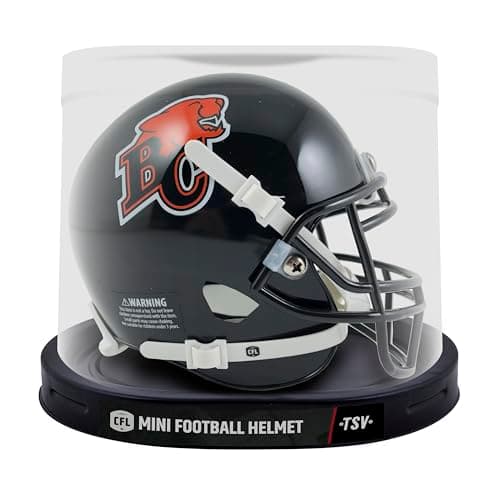 Inglasco CFL BC Lions 5" Mini Replica Player Helmet — view 4