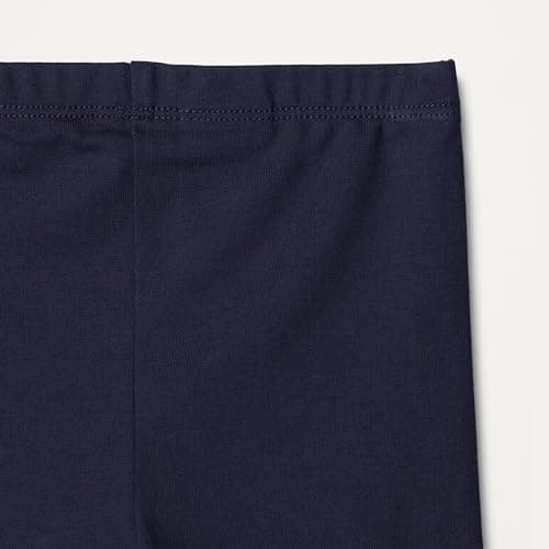 Amazon Essentials Baby Girls' Cotton Stretch Jersey Bike Shorts, Pack of 3, Navy, 4T — view 4