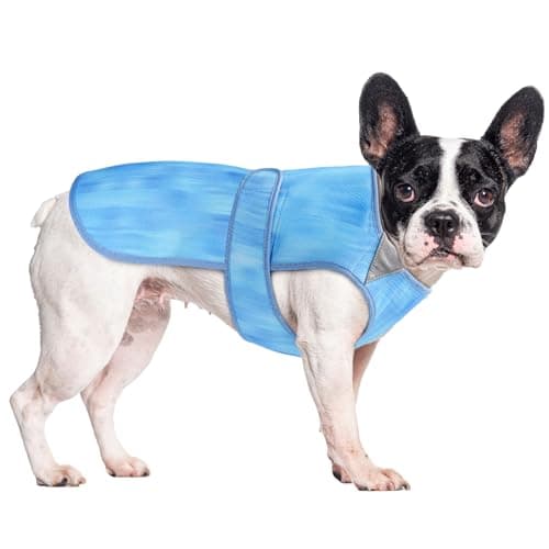 Tikibest Summer Dog Cooling Vest - Lightweight Dog Cooling Jacket, Breathable Shirt for Walking, Outdoor Hunting Training and Camping (M)
