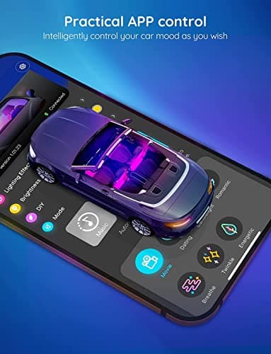 Govee Car LED Lights, RGB Smart Car Interior Lights, App Control — view 3