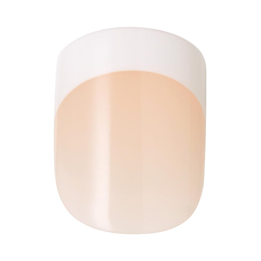 KISS Salon Acrylic French Nude Collection, Cashmere, Medium Length Nude Fake Nails, Includes False Nails, Nail Glue, Nail File, and Manicure Stick, 28 Count (Pack of 1) — view 18