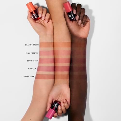 e.l.f. Sheer For It Blush Tint, Multi-Use, Long-Lasting Lip & Cheek Makeup, Creates A Natural Flush Finish, Vegan & Cruelty-Free, Plums Up — view 5