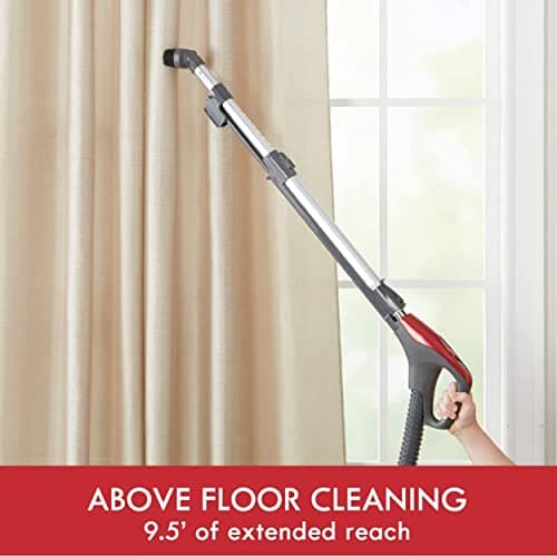 Kenmore 81414 400 Series Pet Friendly Lightweight Bagged Canister Vacuum with Extended Telescoping Wand, HEPA, Retractable Cord, and 4 Cleaning Tools-Red