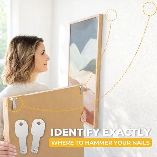 Go Hang It! Pro, All-in-One Picture Hanging Kit - Picture Leveling and Hanging Tool - Hang Sawtooth/Wire Hangers - Wall Hanging Kit and Level Tool - Hardware Case with 85-Piece Hanging Essentials — view 2