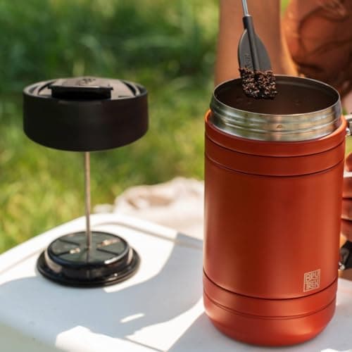 BruTrek by Planetary Design | BaseCamp French Press | 48 fl.oz - RedRock — view 7