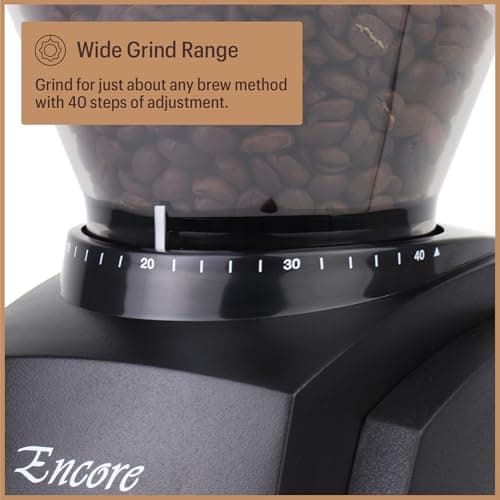 Baratza Encore Coffee Grinder ZCG485BLK, Black — view 5