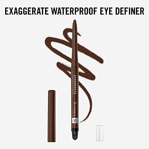Rimmel London - Exaggerate Waterproof Eye Definer, built-in smudger & sharpener, creamy matte finish, Up to 10H, long-lasting, 100% Cruelty-Free, Rich Brown - 212 (Uncarded) — view 6