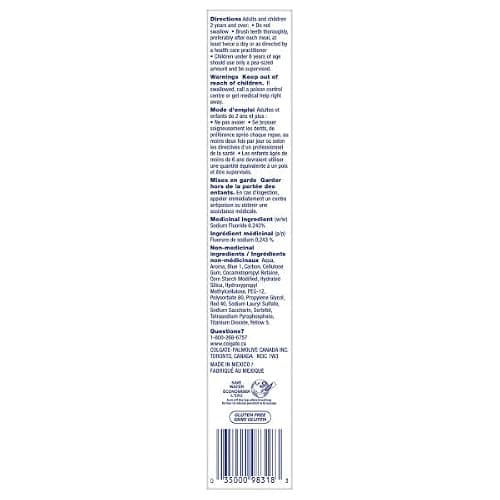 Colgate MaxFresh Charcoal Toothpaste - Fluoride Whitening Formula with Enamel Protection for a Fresh Clean Smile - Dentifrice for Daily Oral Care 150ml, 3 pack