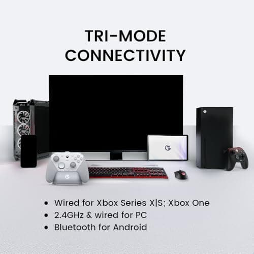 GameSir G7 Pro Wired Controller for Xbox Series X|S, Xbox One, Wireless Gamepad for PC&Android with TMR Sticks, Hall Effect Analog Triggers, 1000Hz Polling Rate, 3.5mm Audio Jack - Black — view 2