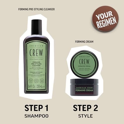 American Crew Men's Hair Forming Cream, Like Hair Gel with Medium Hold & Medium Shine, 3 oz — view 5
