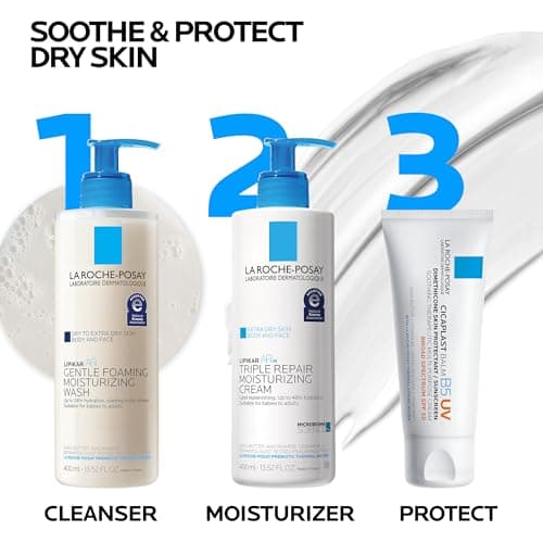 La Roche-Posay Cicaplast Balm B5 UV SPF 50, Vitamin B5 + Shea Butter + Tribioma + Madecassoside + Zinc Oxide Sunscreen, Post Treatment Skin Protectant With SPF, Multi-Purpose Cream For Dry Skin — view 7