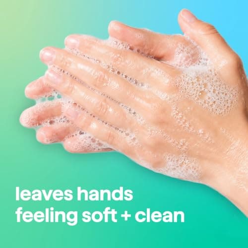 Method Foaming Hand Soap, Biodegradable Formula with Foaming Soap Dispenser Made of 100% Recycled Plastic, Waterfall Scent, 300 ml Soap Pump Bottles, 3 Pack, Clear — view 2
