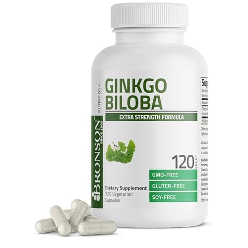 Bronson Ginkgo Biloba Extra Strength Brain & Memory Support 120 Capsules