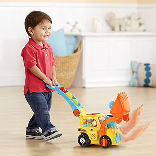 VTech Pop-a-Balls Push and Pop Bulldozer, Yellow — view 4