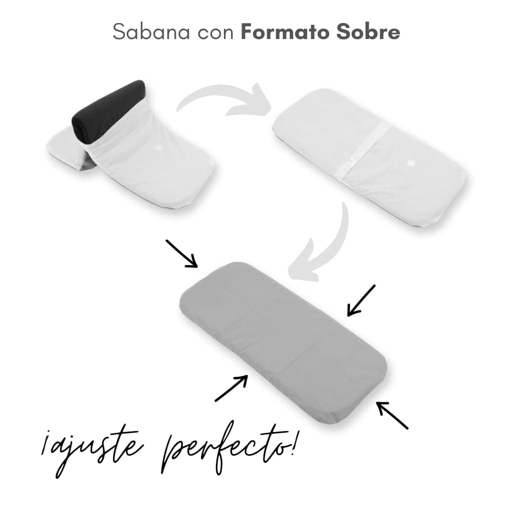 Pack 2ud.Sabana Bajera Capazo para Joolz AER 2 | Funda Colchón Protector Cuco Carrito Bebe | Pique Blanco | 100% Algodón Certificado Oeko-Tex® Organic Cotton — view 2