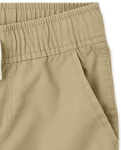 The Children's Place boys Pull on Jogger Shorts, Fin Gray/Flax/Tidal 3 Pack, 6 US — view 3