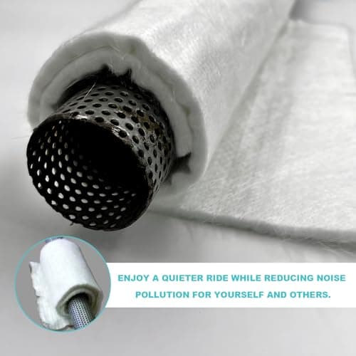 Rdxcv Muffler Mat, Soundproof Fiberglass Exhaust Muffler Packing Mat, Exhaust Pipe Wrap Silencer Insulation for 2-Stroke 4-Stroke ATVs Dirt Bikes Scooters (21.6×11.3×0.4 Inches) — view 5