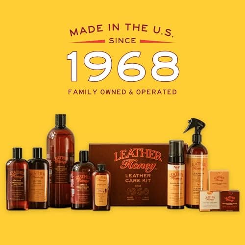 Leather Honey Leather Conditioner - Quality Leather Care Since 1968 - Leather Conditioner for Auto Interiors, Furniture, Shoes, Bags, Accessories & Apparel - 8oz — view 3