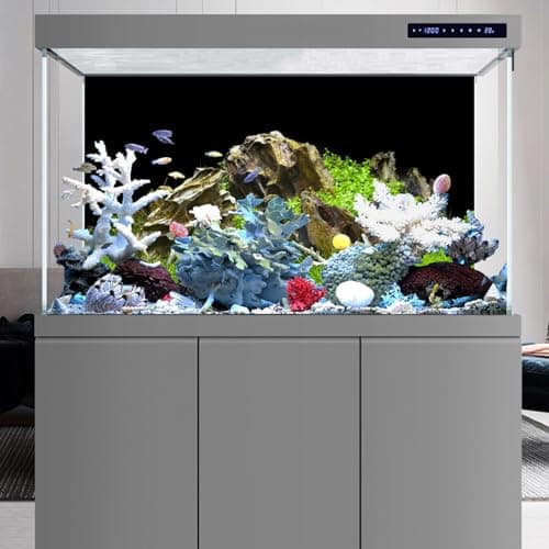AWERT 24x12 inches Aquarium Background Aquatic Plant River Bed & Lake Fish Tank Background Vinyl — view 4