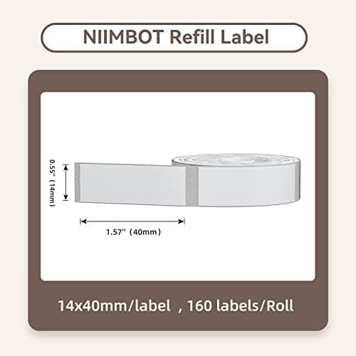 NIIMBOT Refill Labels Compatible with D11/D110/D101/H1S Label Maker, Waterproof, Oil-Proof Travel Bottles Labels for Storage Bins, Jar, Cosmetic Container, JADENS D110&D11 — view 5