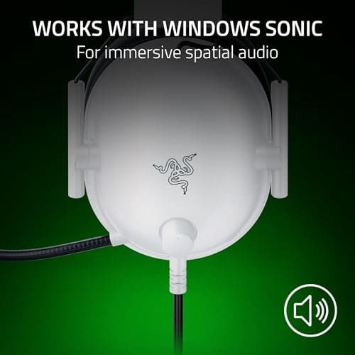 Razer BlackShark V2 X Xbox Gaming Headset: 50mm Drivers - Cardioid Mic - Lightweight - Comfortable Noise Isolating Earcups - for Xbox Series X, Series S, PS5, PC, Switch via 3.5mm Audio Jack - White — view 5