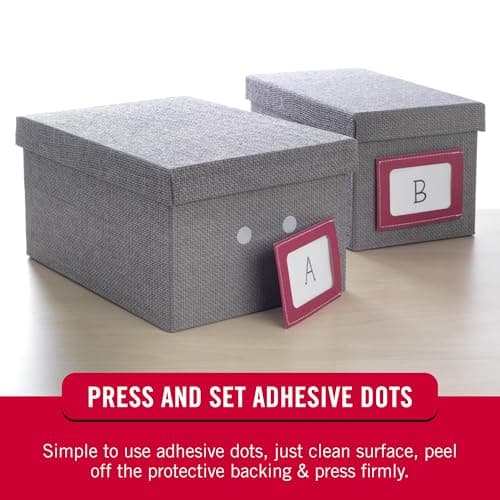 VELCRO Brand Dots with Adhesive Black | 200 Pk | 3/4" Circles | Sticky Back Round Hook and Loop Closures for Organizing, Arts and Crafts, School Projects — view 2