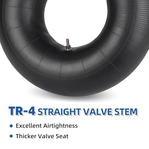 GICOOL 20x8.00-8 20x10.00-8 Inner Tubes, 2 Pack with TR4 Valve Stem, Heavy-Duty Replacement Tubes for Lawn Mowers, Tractors, Riding Mowers, Golf Carts, Scooters, Go Karts, Wagons, Garden Trailers — view 2