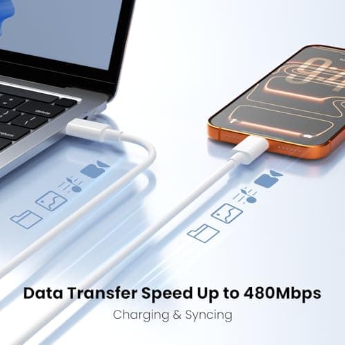 iPhone 17 Pro Max Charger Fast Charging, 40W USB C Super Fast Charger Block with 6ft Type C Charging Cable Cord for iPhone 17 Pro Max/17 Pro/Air/17/16/16 Pro/16 Pro Max/Plus/15/15 Pro/15 ProMax/S25 — view 4
