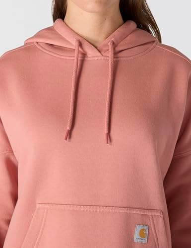 Carhartt Women's Oversized-fit Midweight Hooded Heart Graphic Sweatshirt, Rose Tint, X-Large — view 4