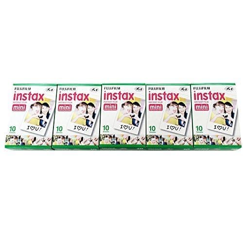 Fujifilm Instax Mini Instant Film, 10 Sheets x 5 Packs (Total 50 Shoots) — view 2