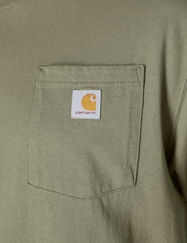 Carhartt Men's K87 Loose Fit Workwear T-Shirt, Dusty Olive, Large — view 4