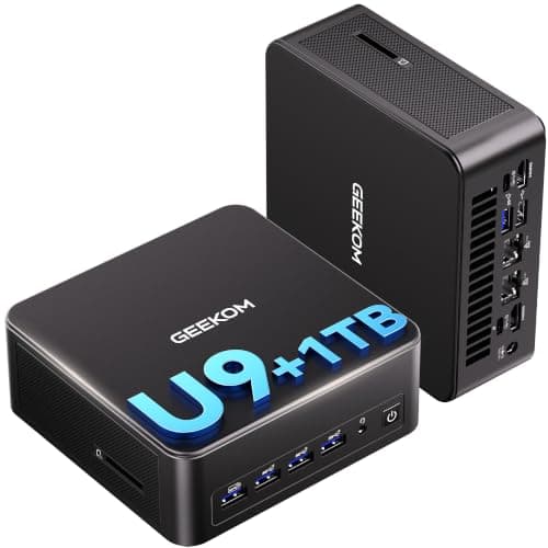 GEEKOM IT13 MAX AI Mini PC, Intel Ultra 9 185H (65W), DDR5 16GB 1TB SSD