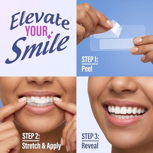 GuruNanda Teeth Whitening Strips Kit - 7-Day Treatment with Non-Slip, Dry Strip Technology - Whitening Designed with Care for a Brighter Smile — view 8
