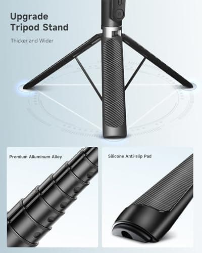 RISEOFLE 71” Phone Tripod & Selfie Stick, Portable All in One Extendable Cell Phone Tripod Stand, with Wireless Remote Control for iPhone/Samsung/Android/Camera