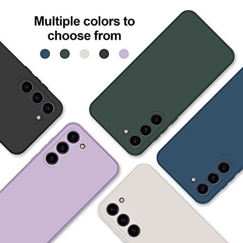 GiiYoon Case Compatible with Samsung Galaxy S23 Plus, Silky-Soft Touch Full-Body Protective Phone Silicone Case, Shockproof Cover with Microfiber Lining, Purple — view 8