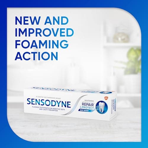 Sensodyne Repair and Protect Whitening Toothpaste, Toothpaste for Sensitive Teeth and Cavity Prevention, 3.4 oz (Pack of 2) — view 6