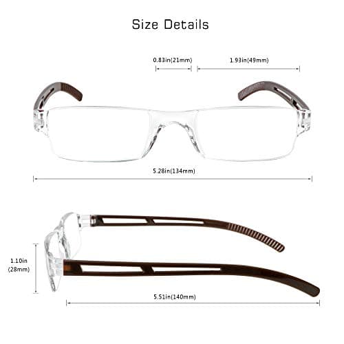 LifeArt Blue Light Blocking Reading Glasses, 4-Pack Men’s and Women’s Rectangular Frame, Anti-Reflective Lenses, +2.00 Magnification — view 2