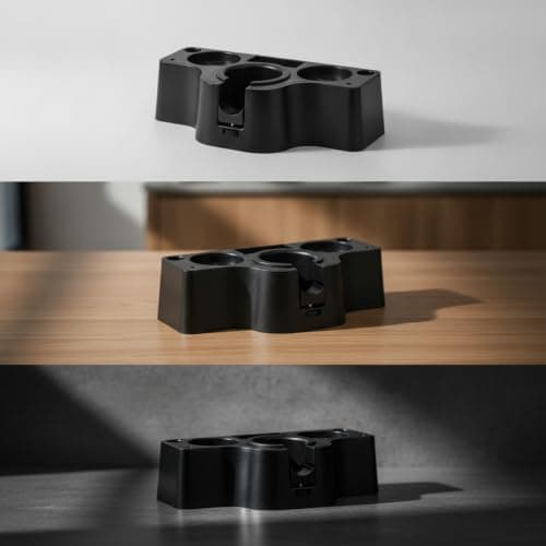 rockible Coffee Pressing Station Matte Coffee Pressing Station with Slots Easy-to-Clean Organizer for Kitchen, Black