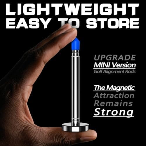 ONHAWKS Golf Alignment Rods - Club Alignment Sticks with Telescopic Magnetic Corrector Trainer Aid Tools Help Visualize and Align Your Golf Shots Club,Swing Aim Practice Accessories Golf Gifts — view 2