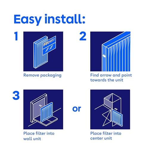 Filtrete 16x25x1 Air Filter, MERV 11, MPR 1000, Allergens & Pet Dander, 3-Month AC and Furnace Filters, Cleaner Air, Reliable Airflow, 2 HVAC Filters (Actual Size 15.68 x 24.68 x 0.81 in) — view 6