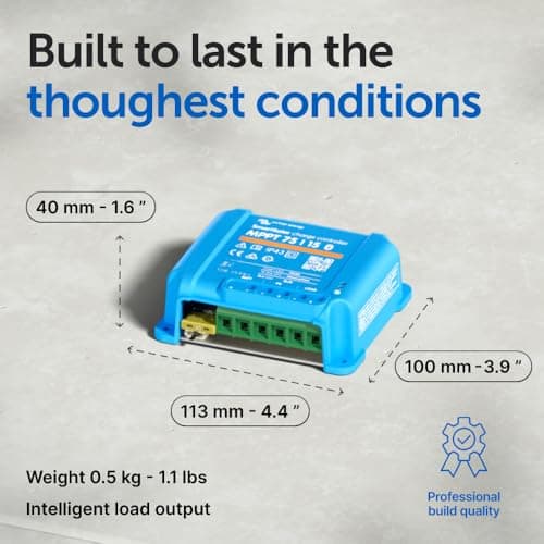 Victron Energy SmartSolar MPPT 75V 15 amp 12/24-Volt Solar Charge Controller (Bluetooth) — view 2