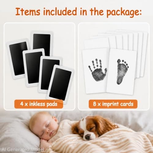 OUKANG Inkless Baby Hand and Footprint Kit — view 2