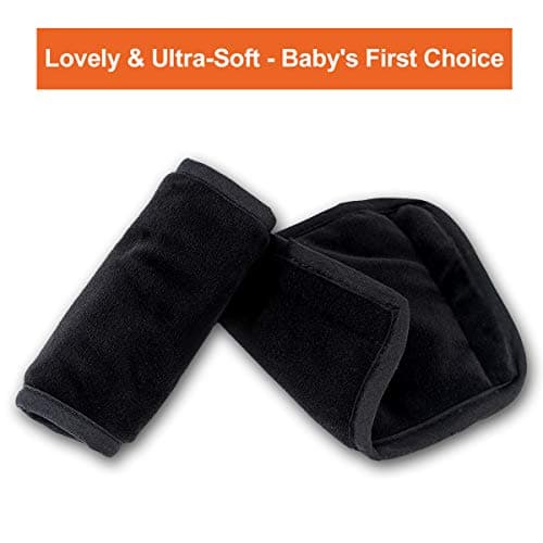 COOLBEBE Car Seat Straps Shoulder Pads for Baby Kids, Super Soft Seat Belt Covers for All Car Seats/Pushchair/Stroller/High Chair — view 2