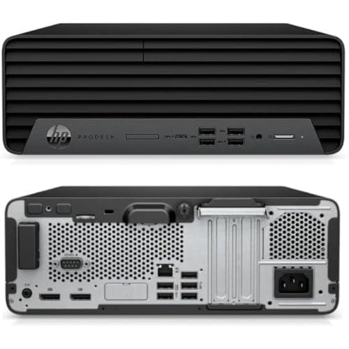 HP ProDesk 600 G6 SFF (8GB, 512GB SSD, i5-10500 3.1GHz) Win11P, Black (Renewed) — view 3