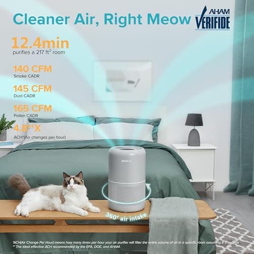 Levoit Air Purifiers for Pets in Bedroom Large Room, AHAM VERIFIDE, Efficient Filter for Pet Dander Odors, Purificateur d'air Captures Smoke, Dust, Pollen, Pet Lock and Sleep Mode, Core P350-P — view 2