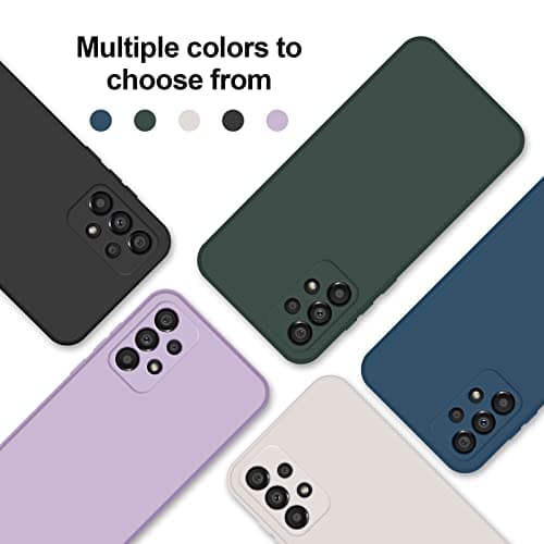 GiiYoon Case Compatible with Samsung Galaxy A53 5G, Silky-Soft Touch Full-Body Protective Phone Silicone Case, Shockproof Cover with Microfiber Lining, Black — view 8