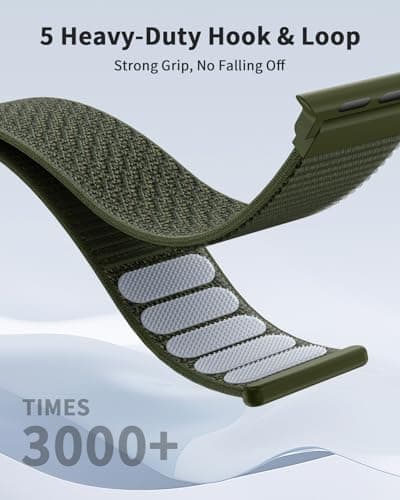 Nylon Sport Loop Band Compatible with Apple Watch Bands 44mm 45mm 46mm 49mm