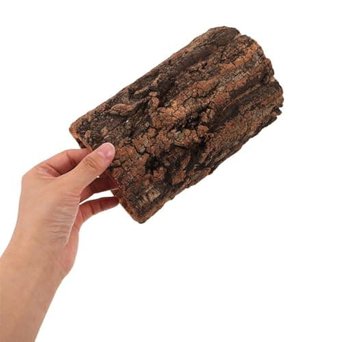 POPETPOP Reptile Hideout Hollow Tree Trunk Log for Tarantula and Reptiles with Natural Wood Material — view 3