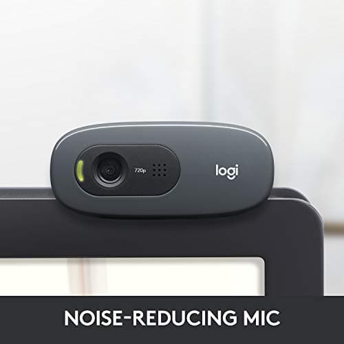 Logitech C270 720p Webcam Plug-and-Play Wide Screen Video Calling - Black — view 2