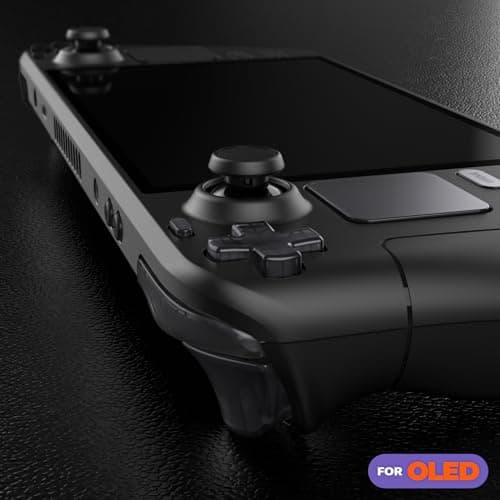 eXtremeRate Replacement Full Set Buttons for Steam Deck OLED Handheld Console, Clear Slate Black DIY Custom ABXY D-pad Trackpad Bumpers Triggers Buttons with Tools for Steam Deck OLED Console — view 5